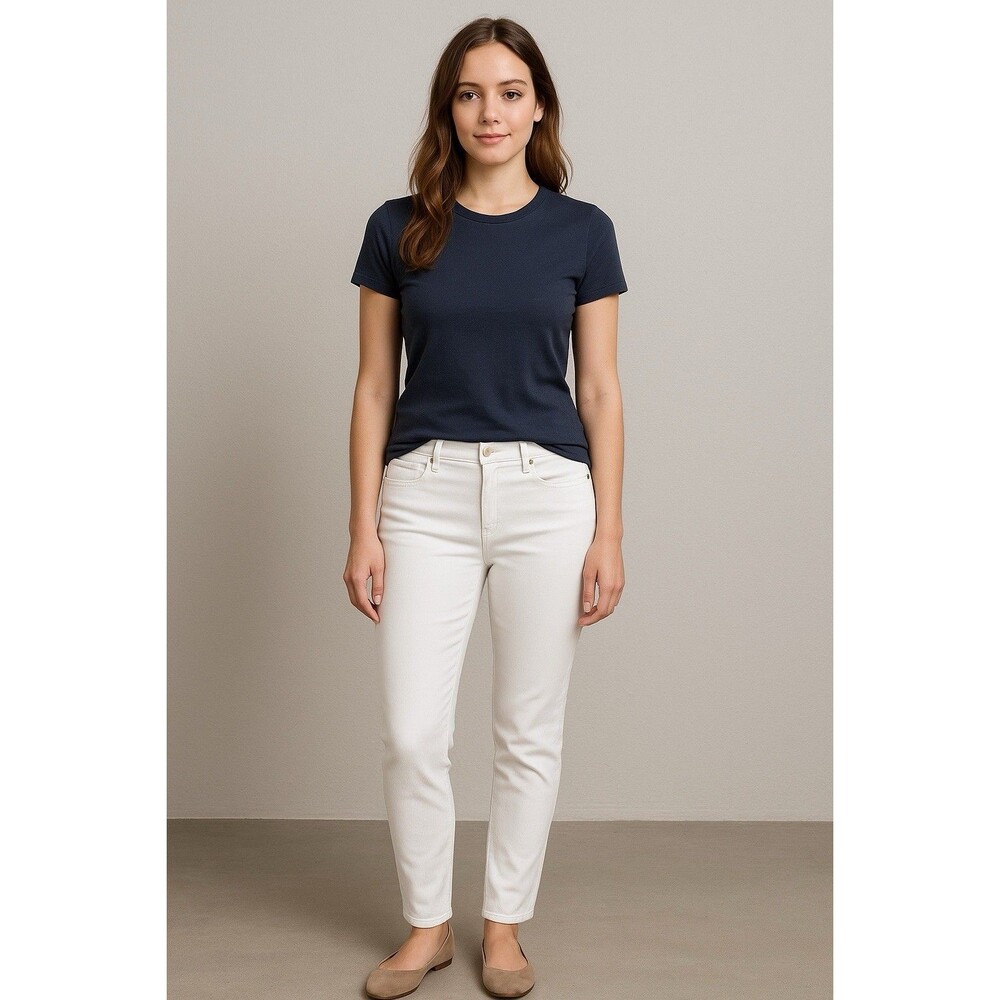 Lauren Ralph Lauren Women’s White Skinny Jeans Pants Stretch Denim Casual Size 8